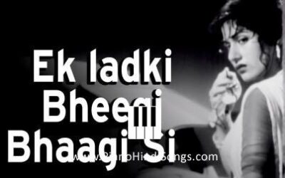 Ek Ladki Bheegi Bhagi Si | Piano | Notes